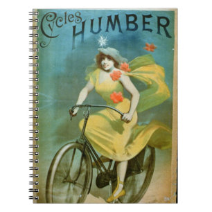 Advertising for 'Humber Cycles' (colour litho) Notebook