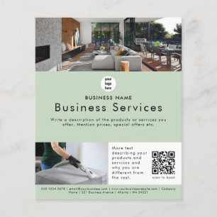 Advertising Leaflet House Cleaning Maid Service Flyer