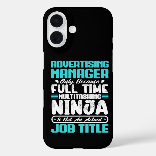 Advertising Manager Job Title Profession Skills Case-Mate iPhone Case (Back)