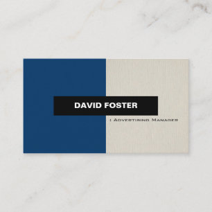 Advertising Manager - Simple Elegant Stylish Business Card