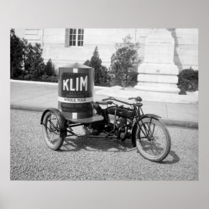 Advertising Motorcycle, 1921 Poster