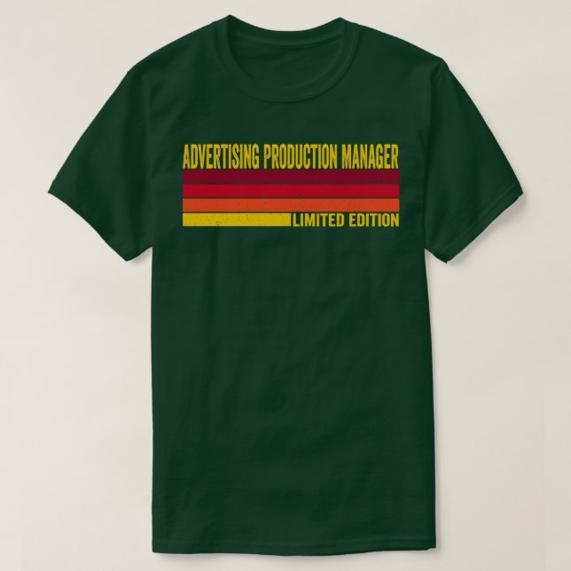 Advertising Production Manager T-Shirt (Design Front)