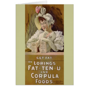 Advertisment for Get Fat Food Tables 1895
