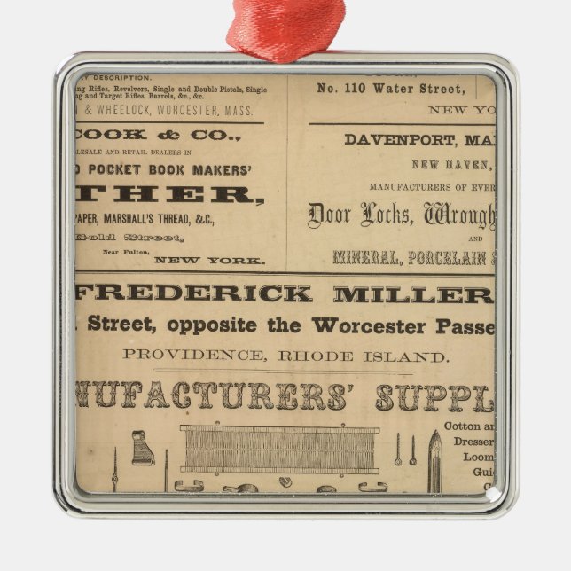 Advertisments by nine companies metal tree decoration (Front)