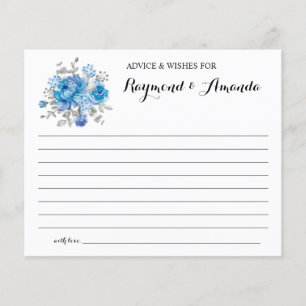 Advice and Wishes for Couple Bridal Shower card