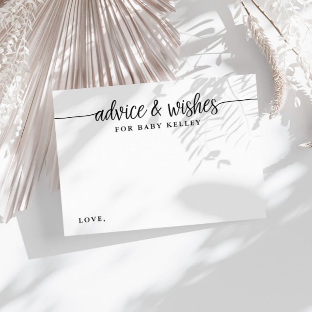 Advice and Wishes for the Baby Customised Enclosure Card (Creator Uploaded)