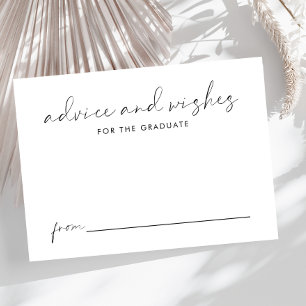 Advice And Wishes For The Graduate Graduation Enclosure Card