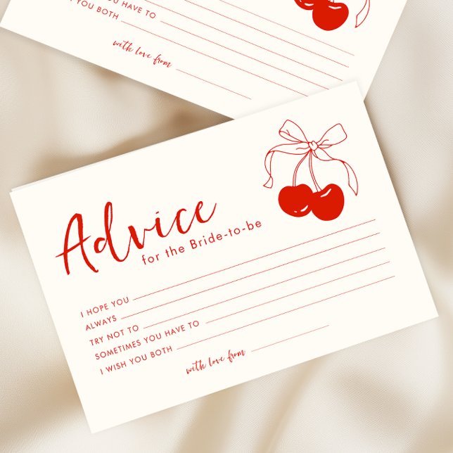Advice Card Bridal Shower  (Creator Uploaded)