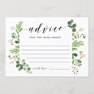 Advice card for the NEWLYWEDS