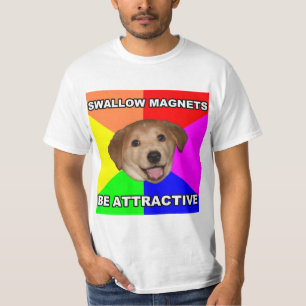 Advice Dog on Magnets T-Shirt