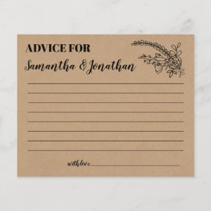 Advice for happy couple shower english spanish