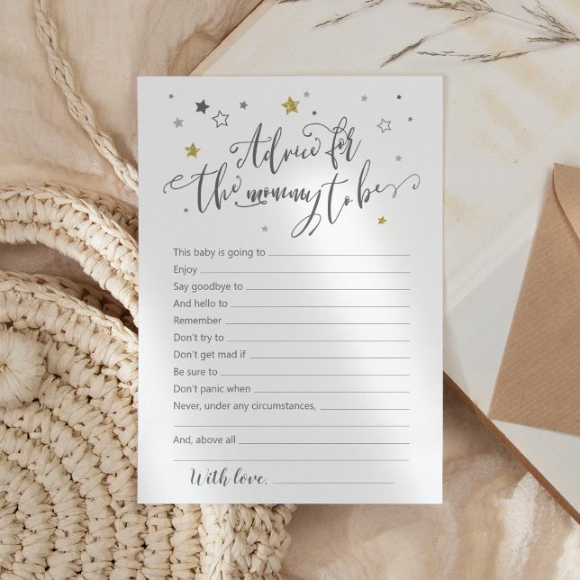 Advice for mummy gender neutral baby shower card (Creator Uploaded)