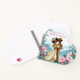 Advice for the Black Couple Bride & Groom Notebook