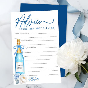 Advice for the Bride Champagne Bridal Shower Sheet