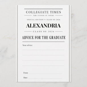 Advice for the Graduate Card, Class of 2026 Card