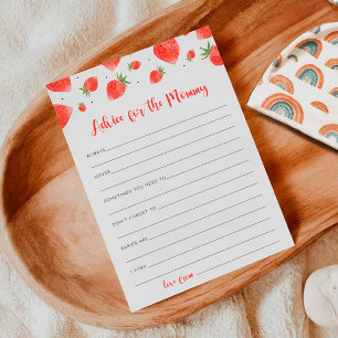 Advice For The Mummy Berry Sweet Baby Shower Games Invitation