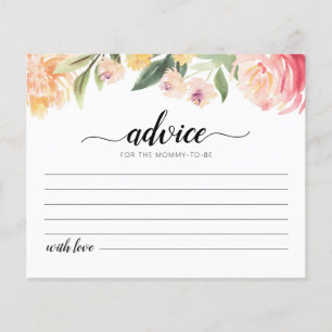 Advice for the Mummy-to-be Card Baby Shower party