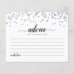 Advice for the Mummy-to-be Card Baby Shower party