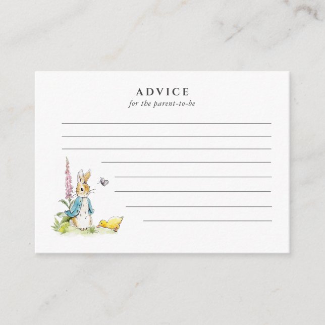 Advice for the parent to be Peter Rabbit (Front)