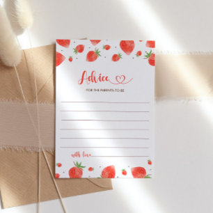 Advice For The Parents, Berry Sweet Baby Shower Invitation