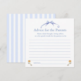 advice for the parents card