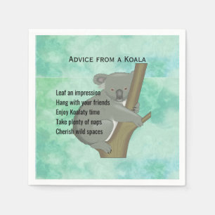Advice from a Koala Design Paper Napkins
