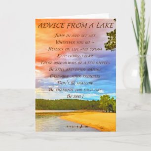 Advice From A Lake Card