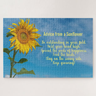 Advice from a Sunflower Design Jigsaw Puzzle