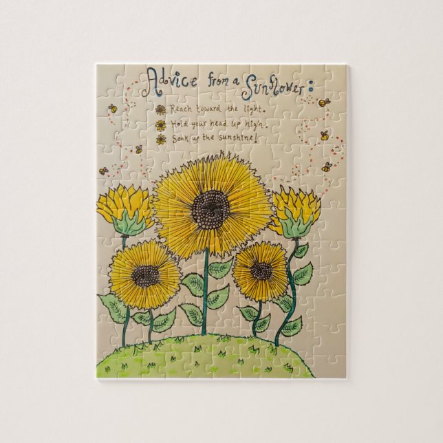 "Advice from a Sunflower" Puzzle (Vertical)