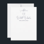 Advice & Well Wishes for the Couple Wedding Card<br><div class="desc">Beautiful Advice and Well Wishes for the Happy Couple cards,  perfect for your Cards and Gifts table!</div>