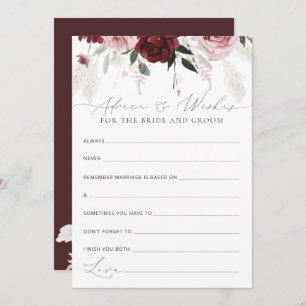 Advice & Wishes for Bride and Groom Bridal Shower