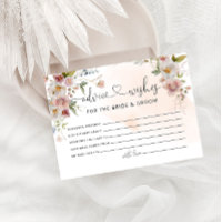 Advice & Wishes for Bride and Groom Bridal Shower