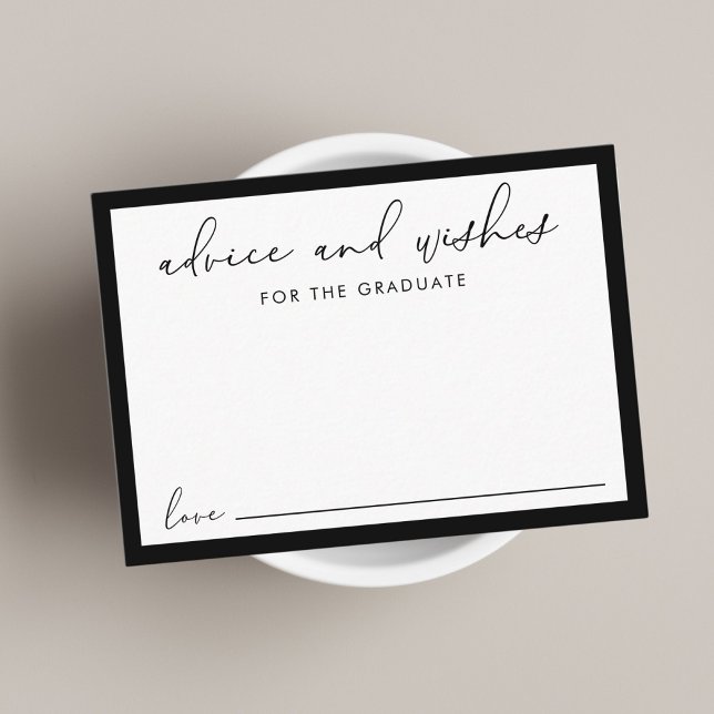 Advice Wishes For The Graduate Graduation Enclosure Card (Creator Uploaded)