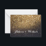 Advice & Wishes Wedding Cards<br><div class="desc">Glitter Lit Nite Cards for wedding guests to leave advice and wishes,  change background colour and text to suit your occasion. Place on a table at the reception.</div>