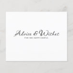 Advice & Wishes Wedding Marriage Engagement Shower<br><div class="desc">Customise for any event.</div>