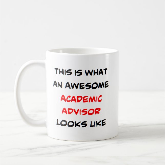 advisor academic, awesome coffee mug (Left)
