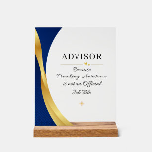 Advisor Office Quote Acrylic Sign