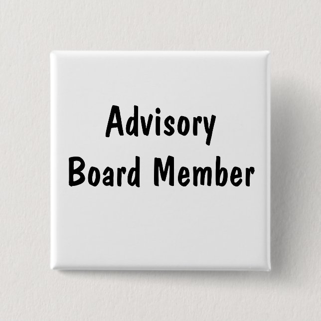 Advisory Board Member 15 Cm Square Badge (Front)