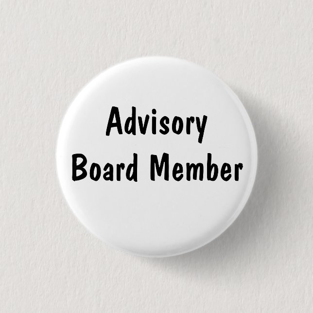 Advisory Board Member 3 Cm Round Badge (Front)
