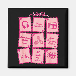 Advocacy Inclusion Valentine Stamp Special Educati Magnet
