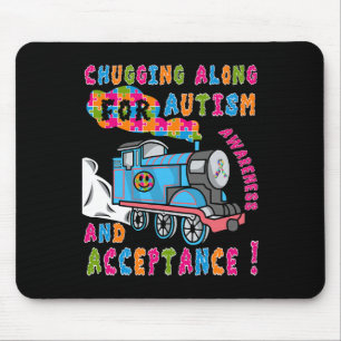 Advocate Acceptance Train Puzzle Cool Autism Aware Mouse Pad