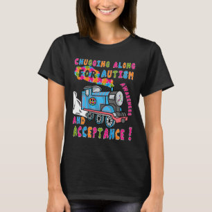 Advocate Acceptance Train Puzzle Cool Autism Aware T-Shirt