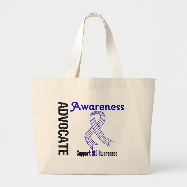 Advocate ALS Awareness Large Tote Bag (Front)