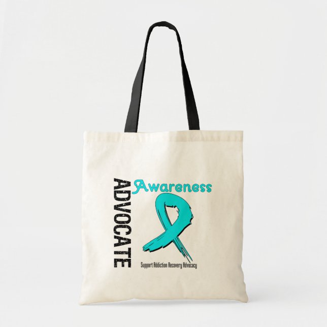 Advocate Awareness Addiction Recovery Tote Bag (Front)