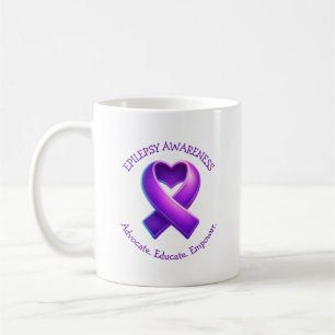 Advocate. Educate. Empower.  Epilepsy Awareness Coffee Mug