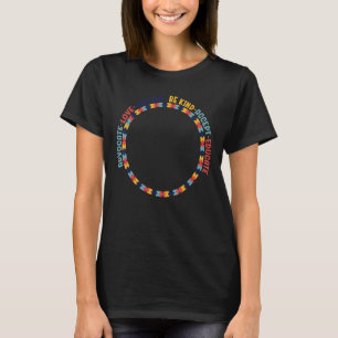 Advocate Love Support Accept Be Kind Autism Awaren T-Shirt