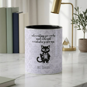 Advocating For Verbs Vibrant Vocabulary Educator Mug