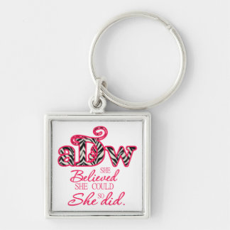 ADW small square keychain