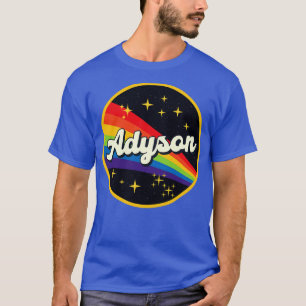 Adyson Rainbow In Space Vintage Style T-Shirt