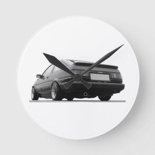 ae86 hachi corolla toyota sprinter trueno round clock